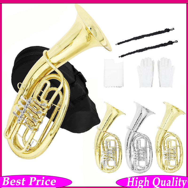 Musical Instrument Euphonium - 슬레이드 유포늄 4개 플랫 키 금관