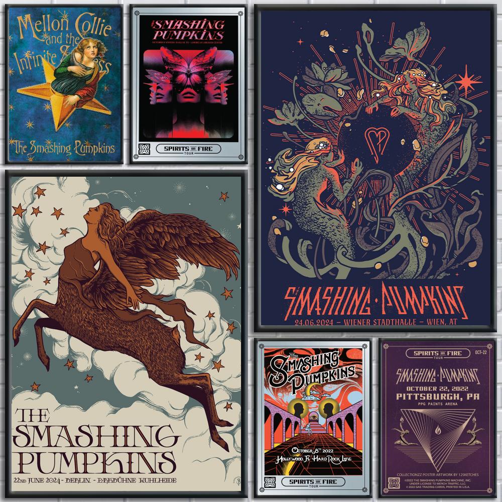 Musical Instrument Poster - 록 밴드 The S-Smashing Pumpkins 포스터
