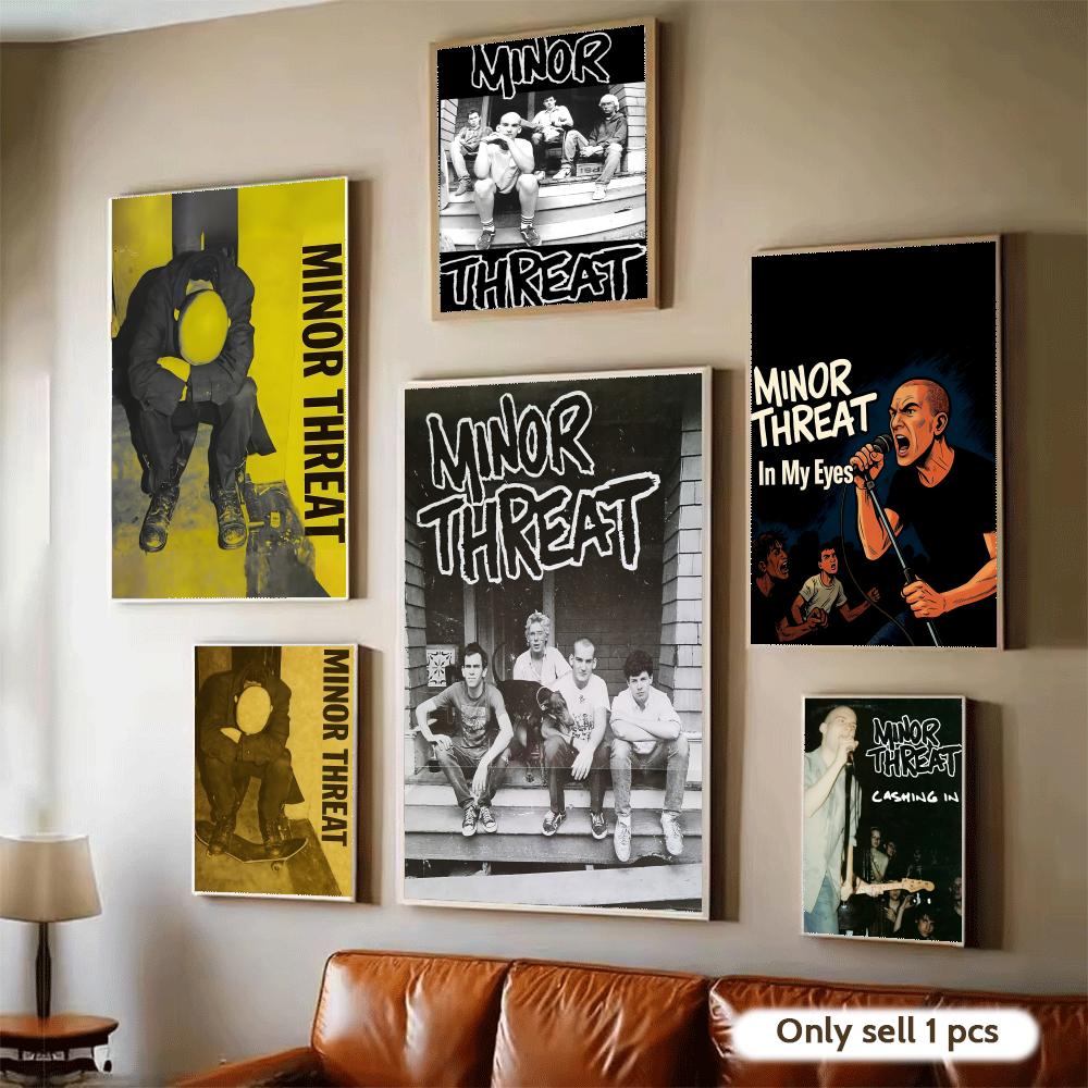 Musical Instrument Poster - 록 밴드 M-Minor Threat 포스터 침실