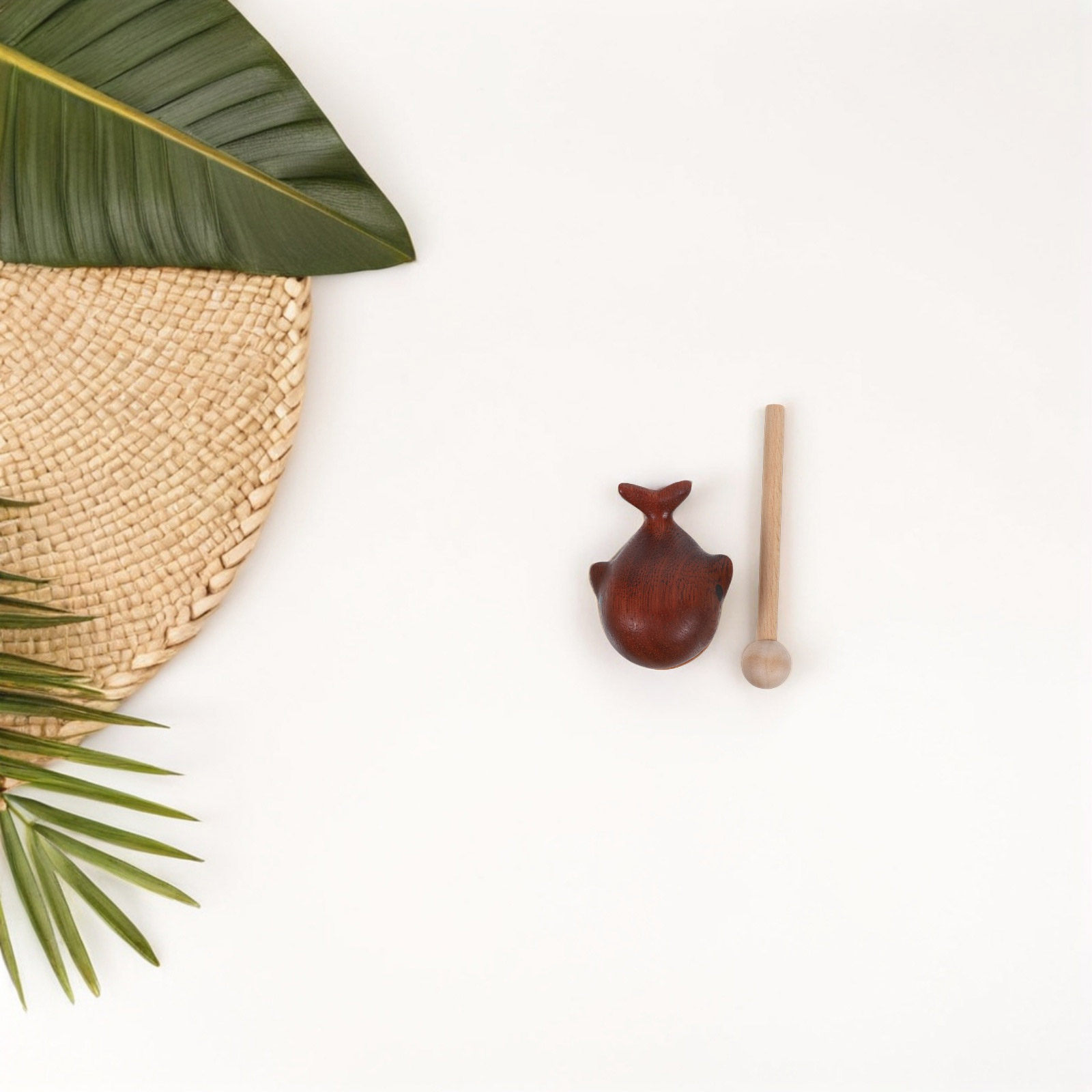 Musical Instrument Mallet - 나무 사원 블록 망치 고래 디자인