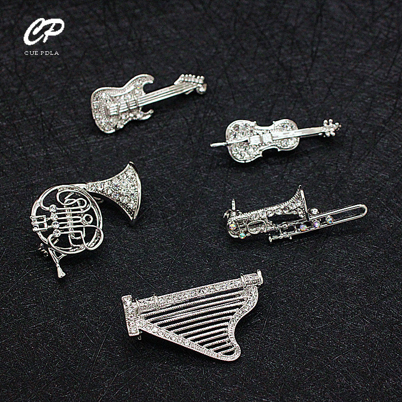 Musical Instrument Images - 이미지 라인 석 악기 브로치 브로치