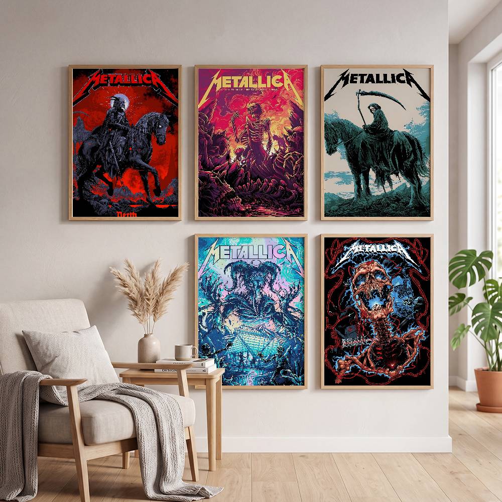 Musical Instrument Poster - 록 밴드 M-METALLICA 클래식 DIY 포스터