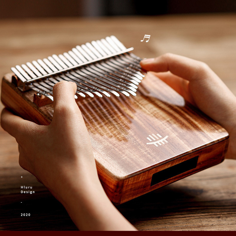 Musical Instrument Qin - Hluru 칼림바 풀 솔리드 우드 엄지