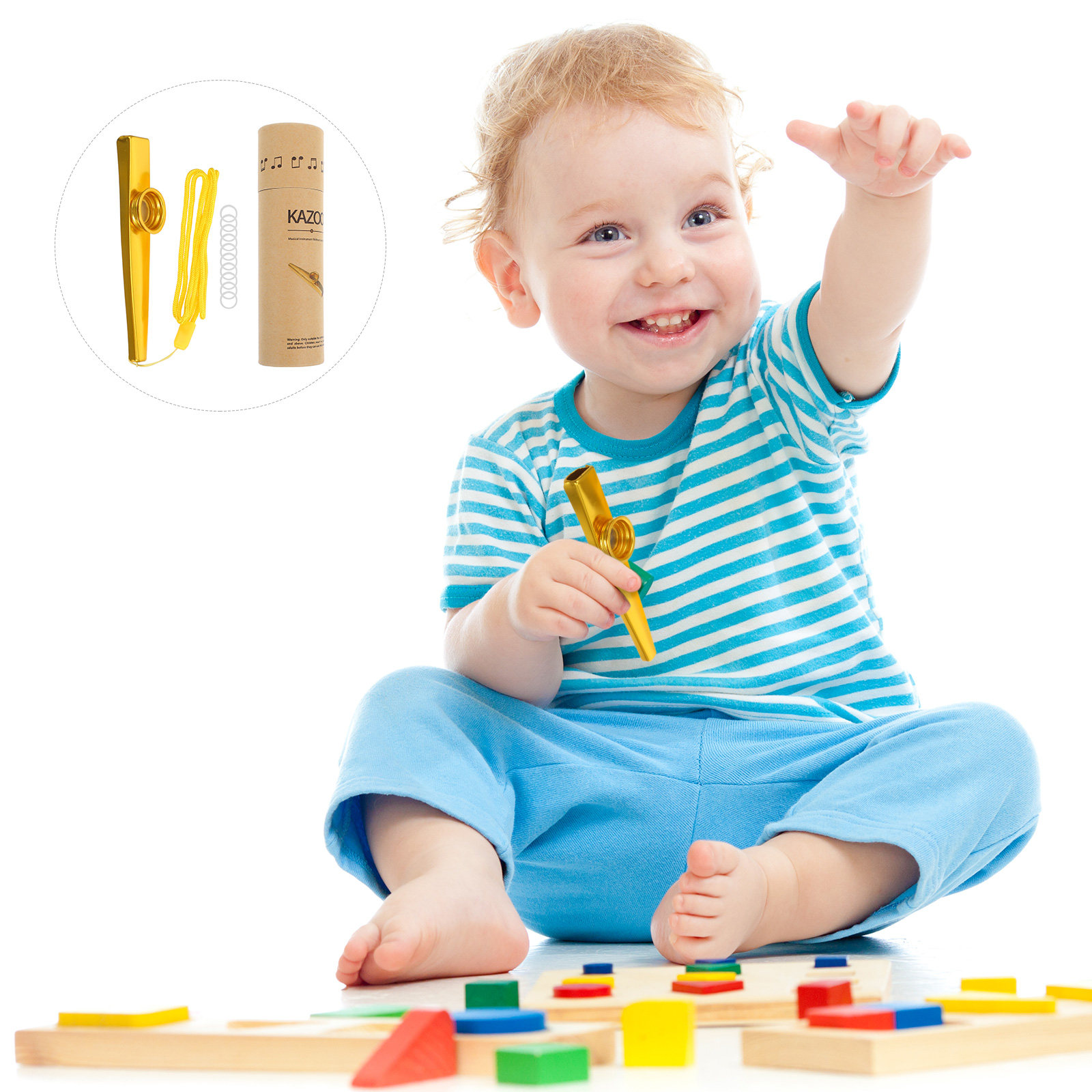 Musical Instruments Easy - 1세트 금속 카주, 컴팩트하고 가벼운 카주