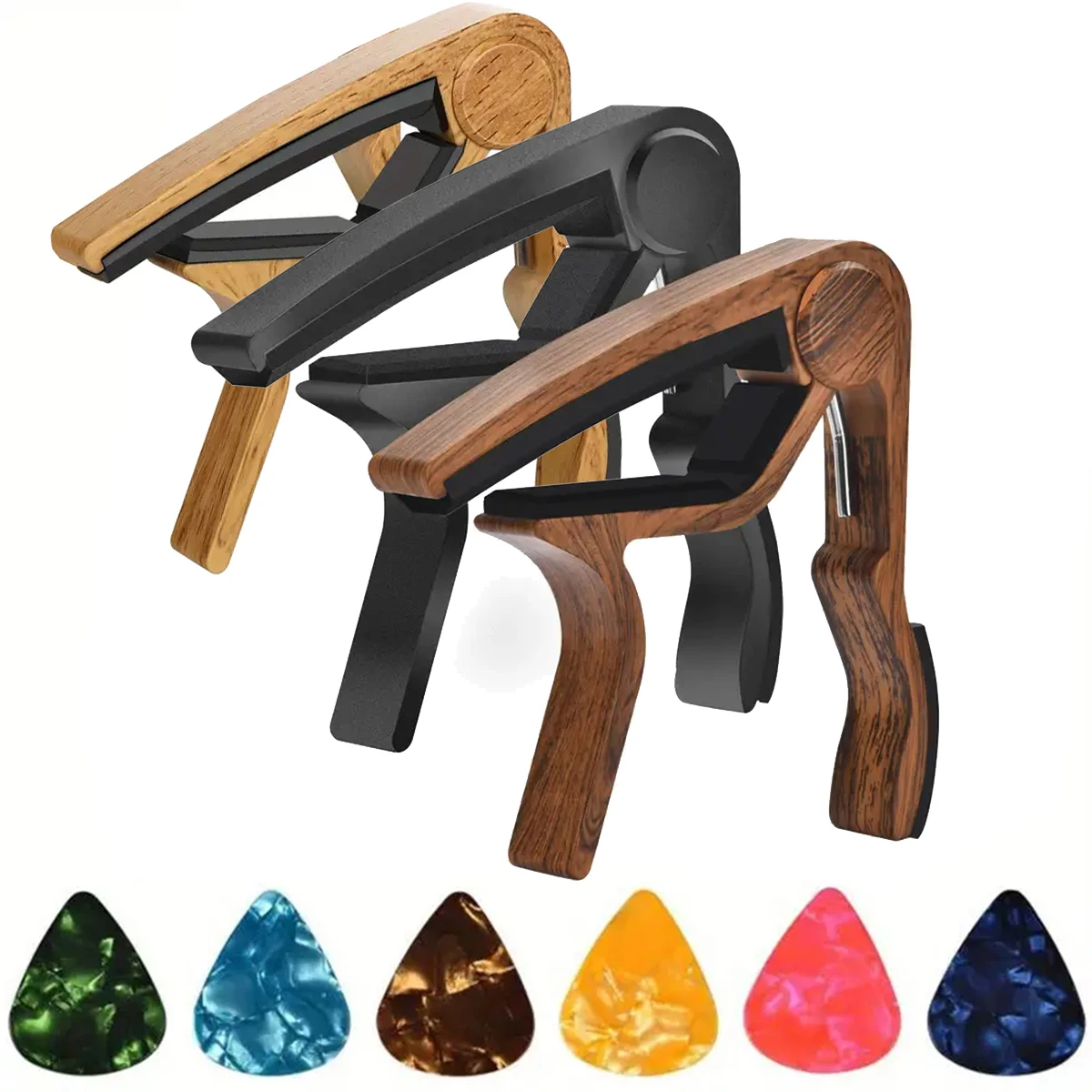 Musical Instruments Easy - 5개의 셀룰로이드 플렉트럼이 포함된 고품질 아연