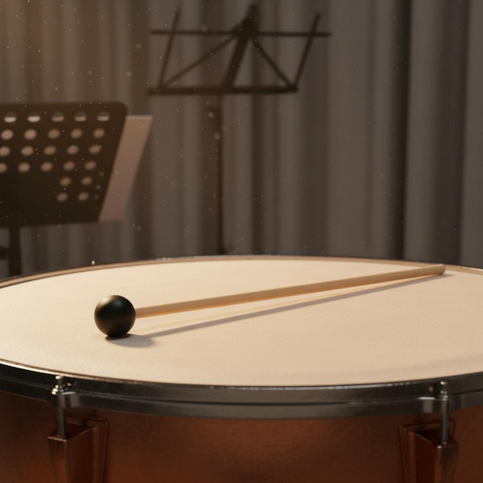 Musical Instrument Mallet - 2개의 블랙 헤드 말렛, 오래 지속되는