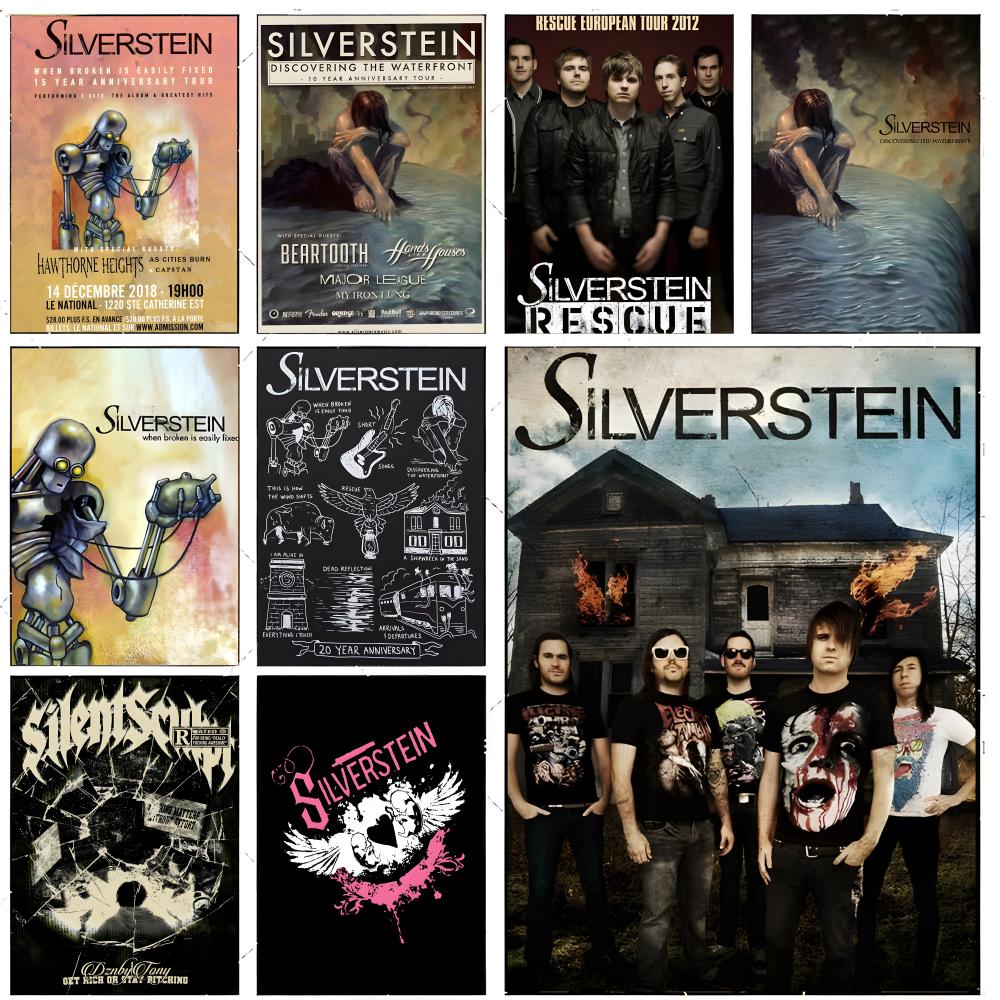 Musical Instrument Poster - 에모 록 밴드 S-Silverstein 포스터 프리미엄