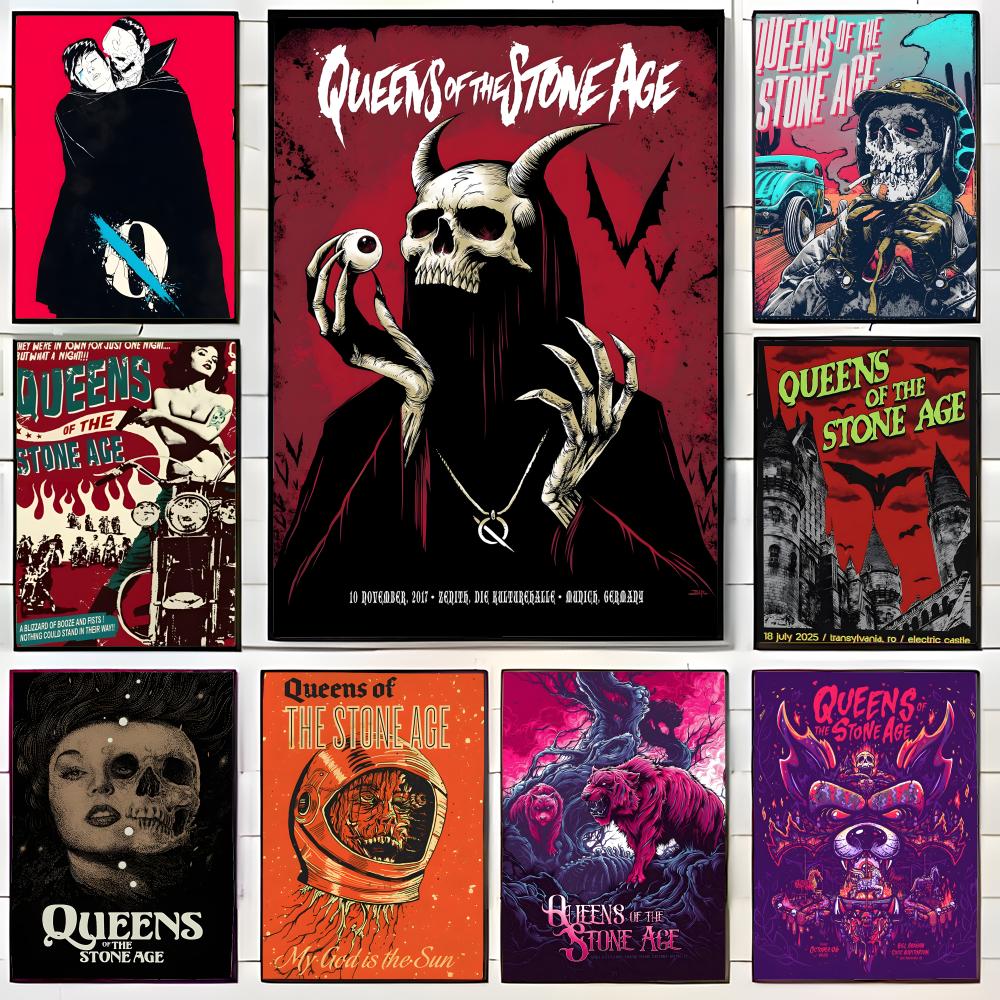 Musical Instrument Poster - 스토너 록 밴드 Q-Queens Of The