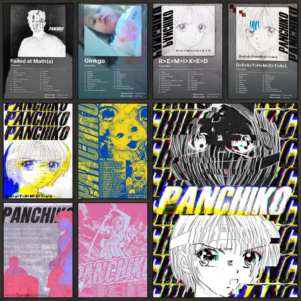 Musical Instrument Poster - 밴드 Panchiko 인디 록 데스 메탈