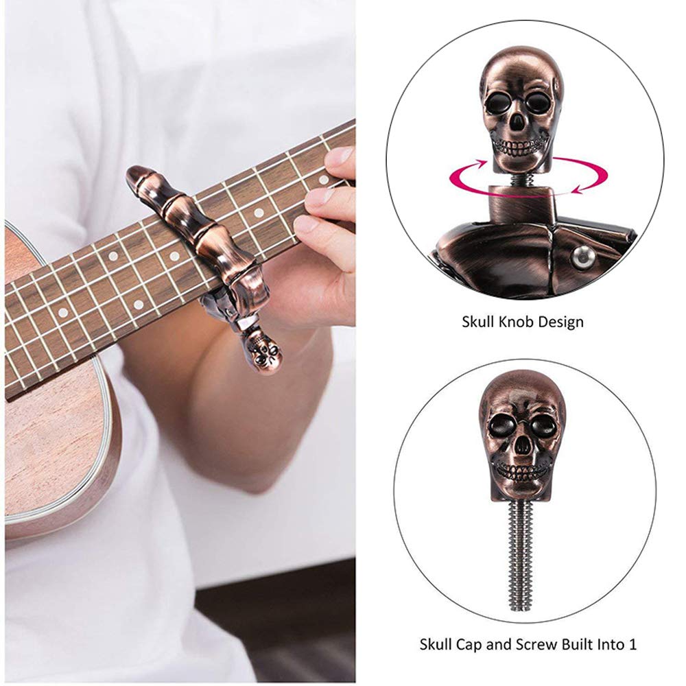 어쿠스틱 및 일렉트릭 기타용 기타 카포 스컬 카포, 뱅 - Musical Instruments Easy 리뷰 및 가격