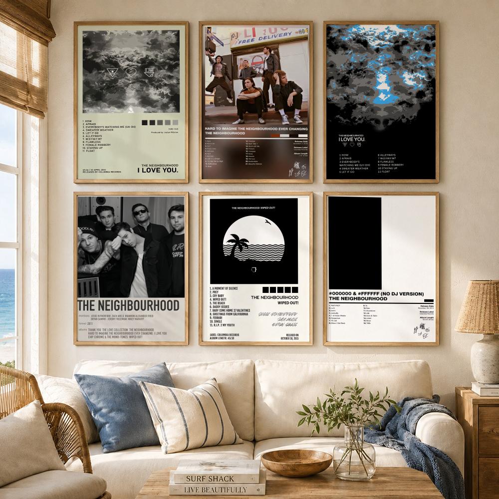 인디 록 밴드 T-The Neighborhood 포스터 - Musical Instrument Poster 리뷰 및 가격