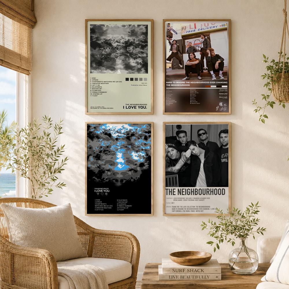 인디 록 밴드 T-The Neighborhood 포스터 - Musical Instrument Poster 리뷰 및 가격