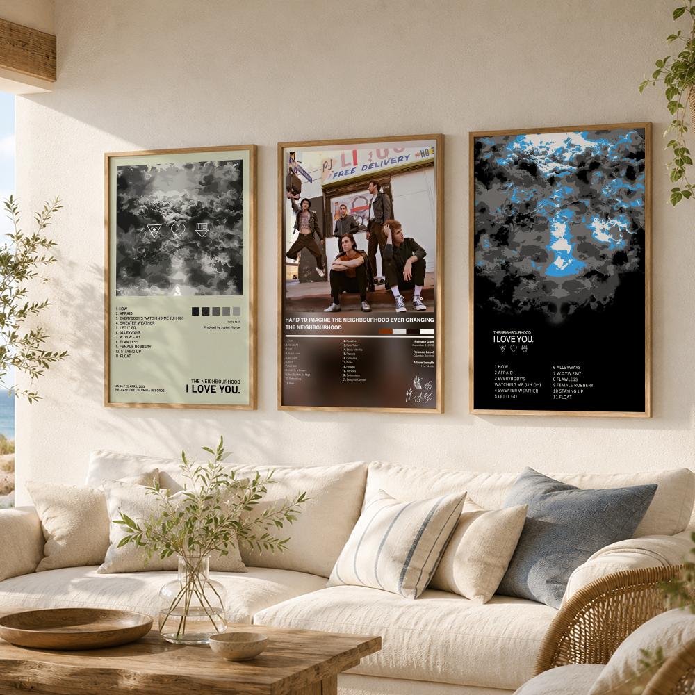 인디 록 밴드 T-The Neighborhood 포스터 - Musical Instrument Poster 리뷰 및 가격