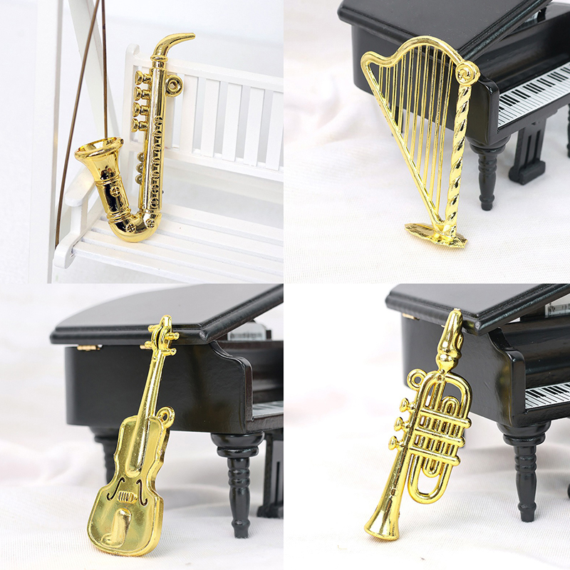 5/10/20PCS 다양한 스타일 골드 컬러 미니 악기 - Musical Instrument With A 리뷰 및 가격