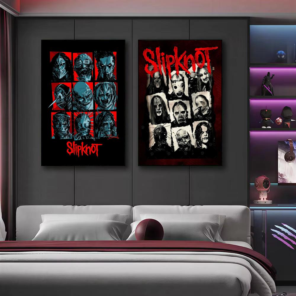 밴드 S-Slipknot 록 포스터 현대적인 미적 포스 - Musical Instrument Poster 리뷰 및 가격