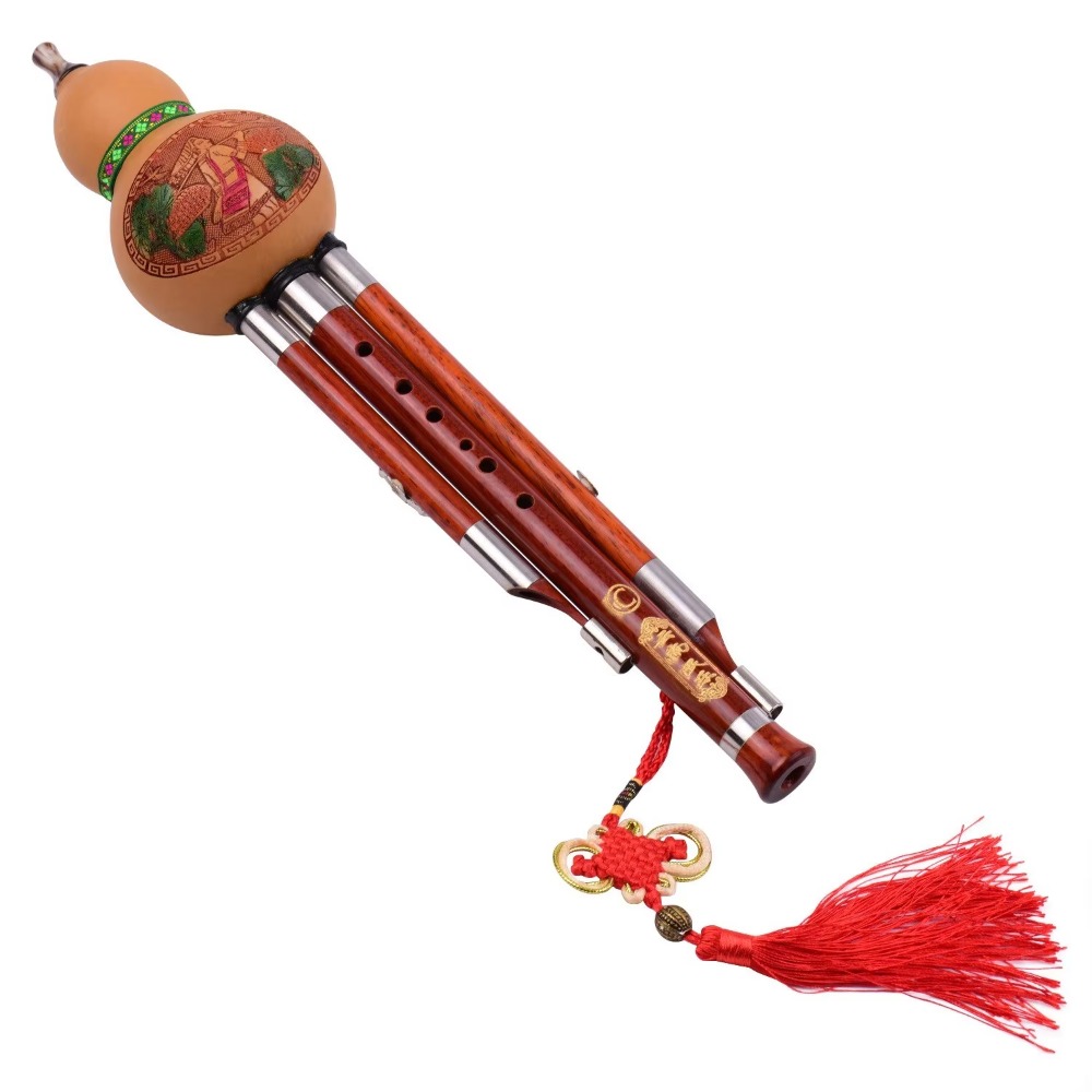 3톤 C 키 훌루시 조롱박 플루트 원목 튜브 중국 전통 - Musical Instrument With A 리뷰 및 가격