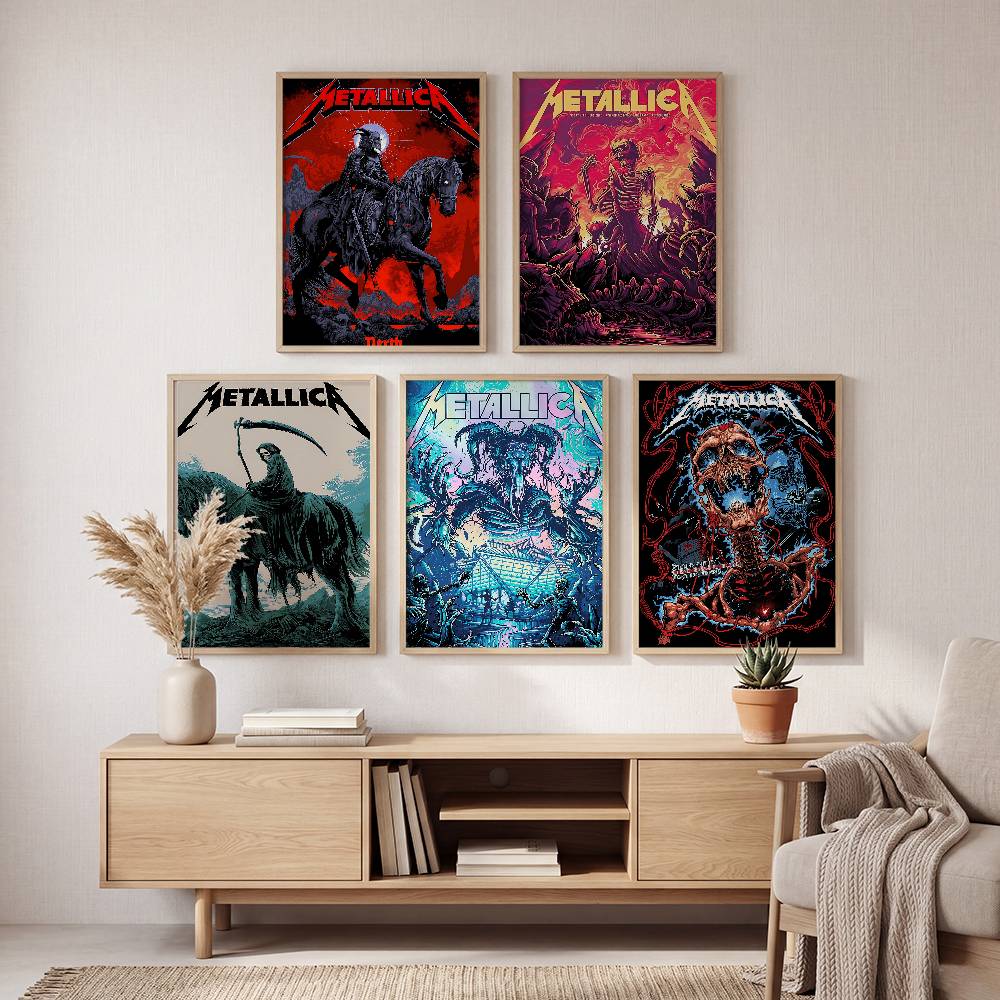 록 밴드 M-METALLICA 클래식 DIY 포스터 자 - Musical Instrument Poster 리뷰 및 가격