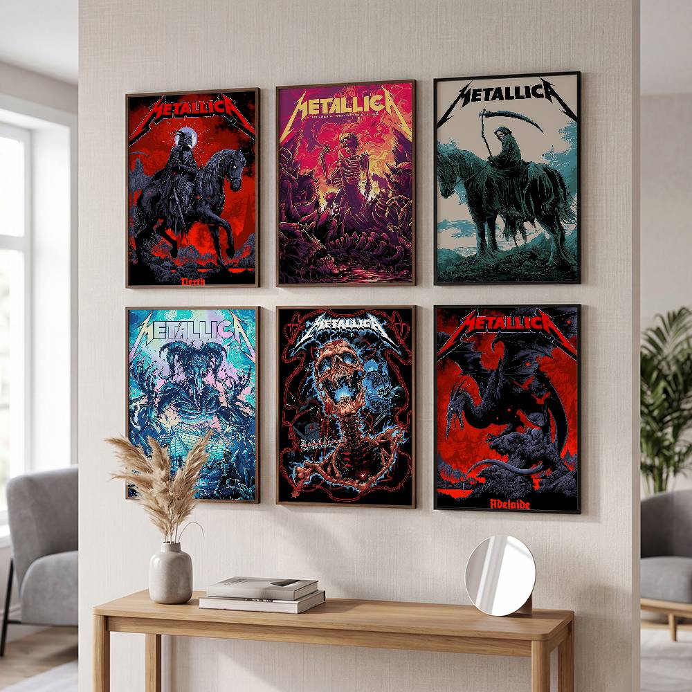 록 밴드 M-METALLICA 클래식 DIY 포스터 자 - Musical Instrument Poster 리뷰 및 가격