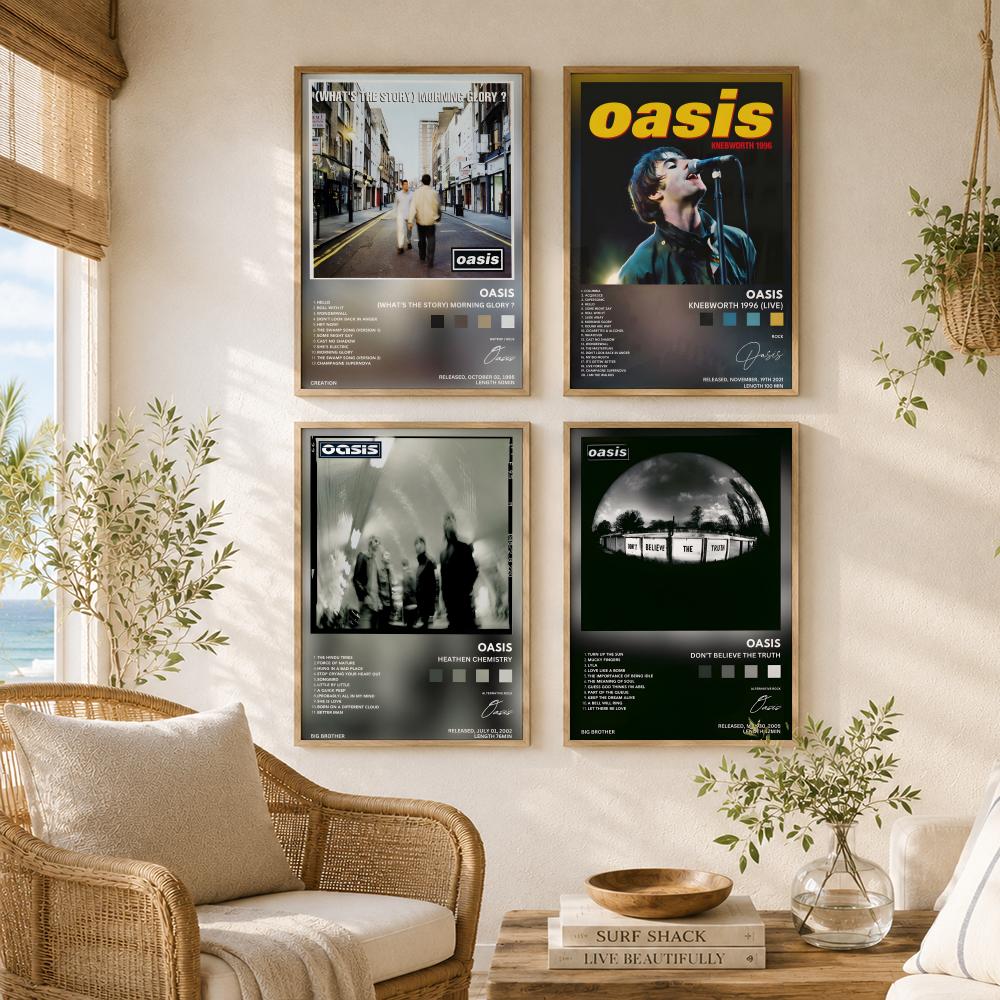 클래식 록 밴드 O-Oasis 앨범 포스터 다용도 HD - Musical Instrument Poster 리뷰 및 가격