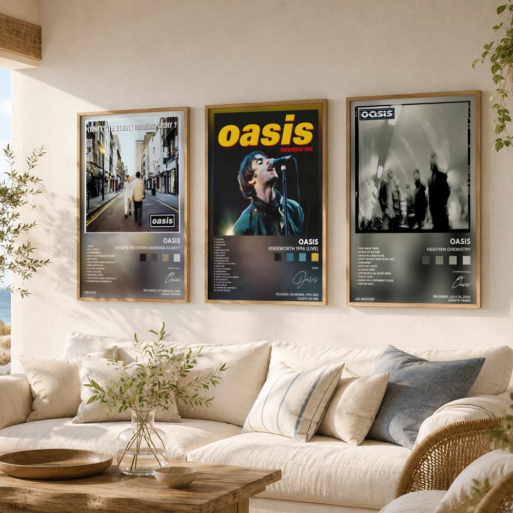 클래식 록 밴드 O-Oasis 앨범 포스터 다용도 HD - Musical Instrument Poster 리뷰 및 가격