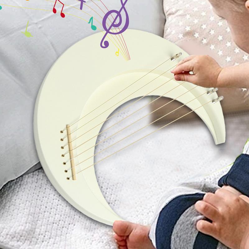 거문고 하프 악기 나무 달 거문고 하프 7 현 거문고  - Musical Instrument Lyre 리뷰 및 가격