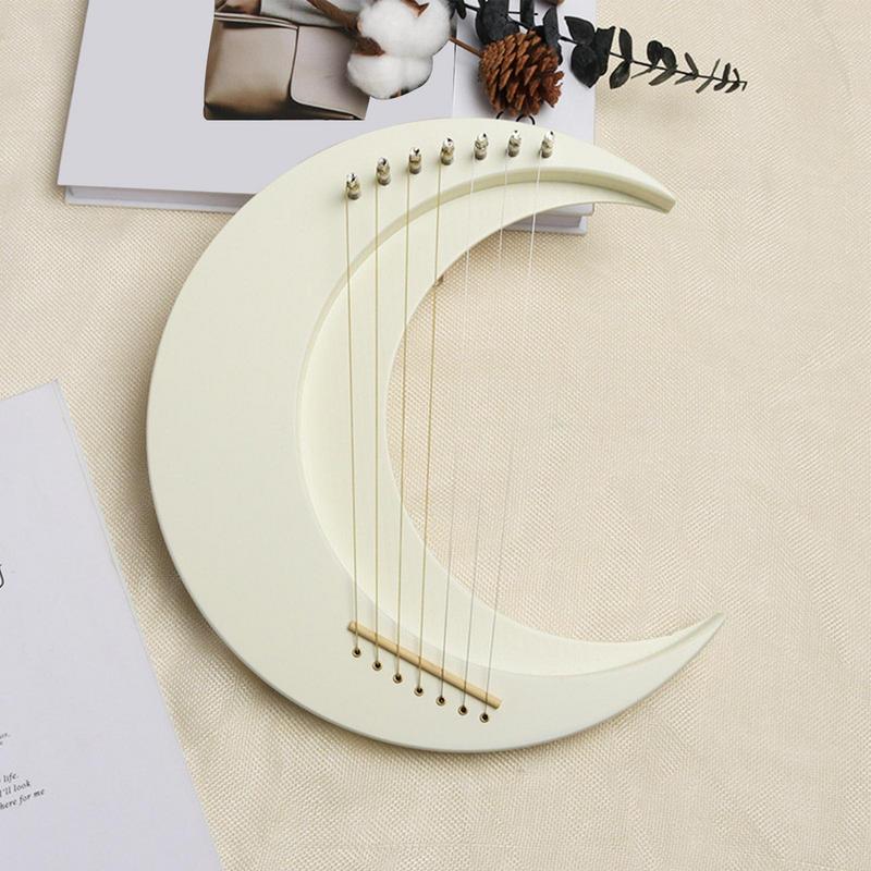 거문고 하프 악기 나무 달 거문고 하프 7 현 거문고  - Musical Instrument Lyre 리뷰 및 가격