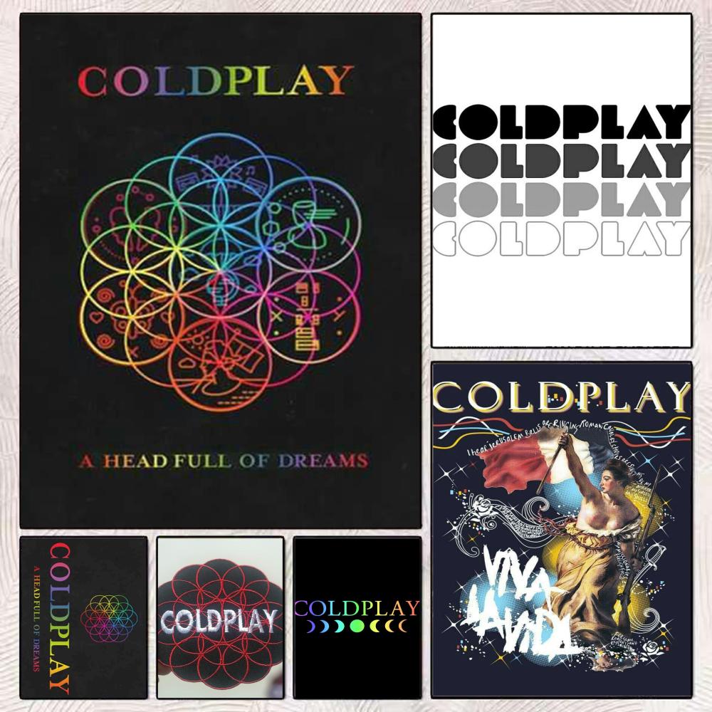 대체 록 음악 C-Coldplay 밴드 로고 포스터 아 - Musical Instrument Poster 리뷰 및 가격