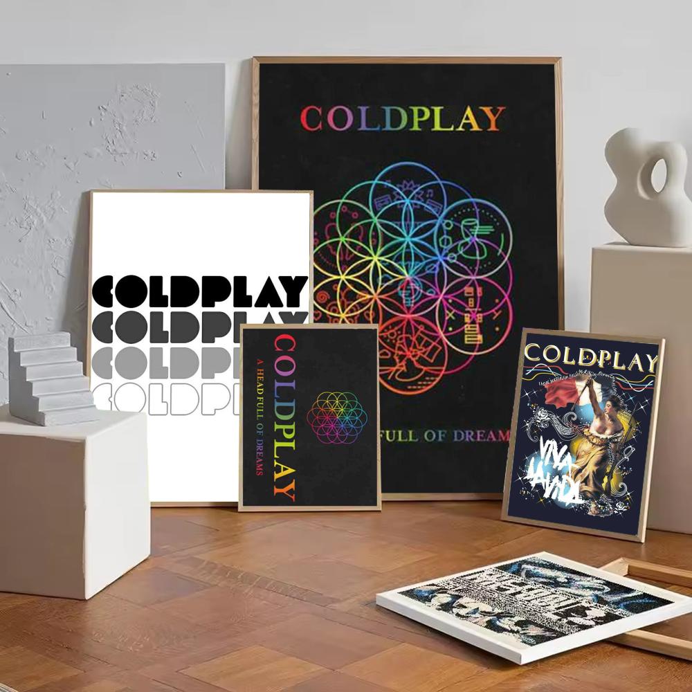 대체 록 음악 C-Coldplay 밴드 로고 포스터 아 - Musical Instrument Poster 리뷰 및 가격