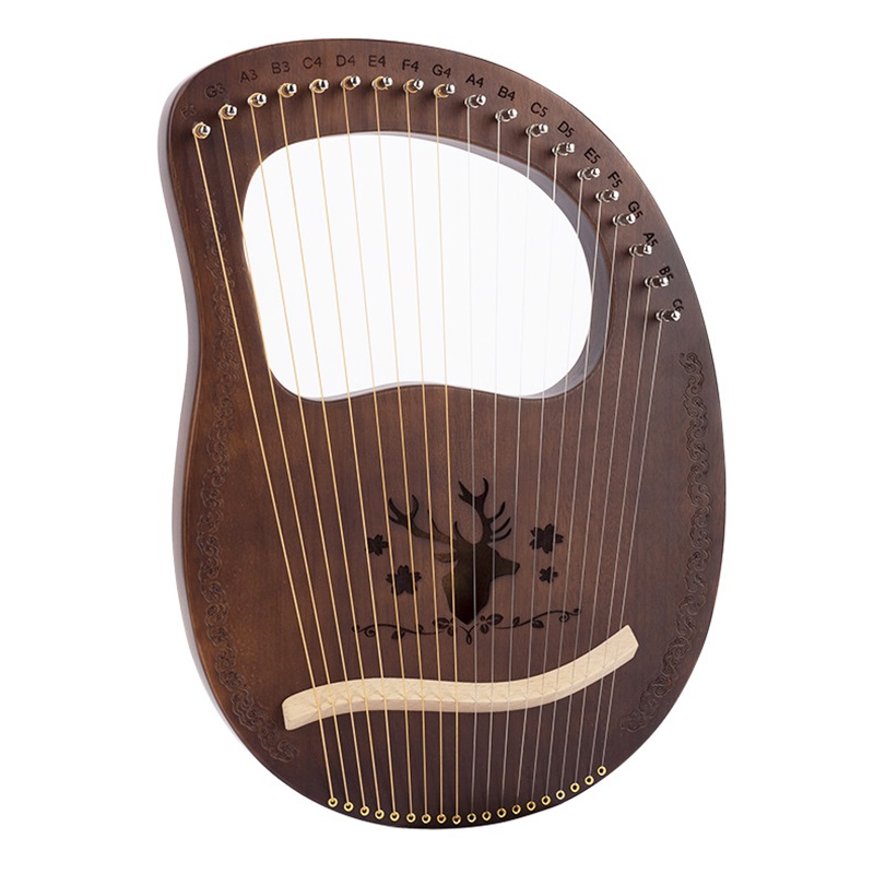 19 현 거문고 하프 마호가니 우드 하프 피아노 현악기 - Musical Instrument Lyre 리뷰 및 가격