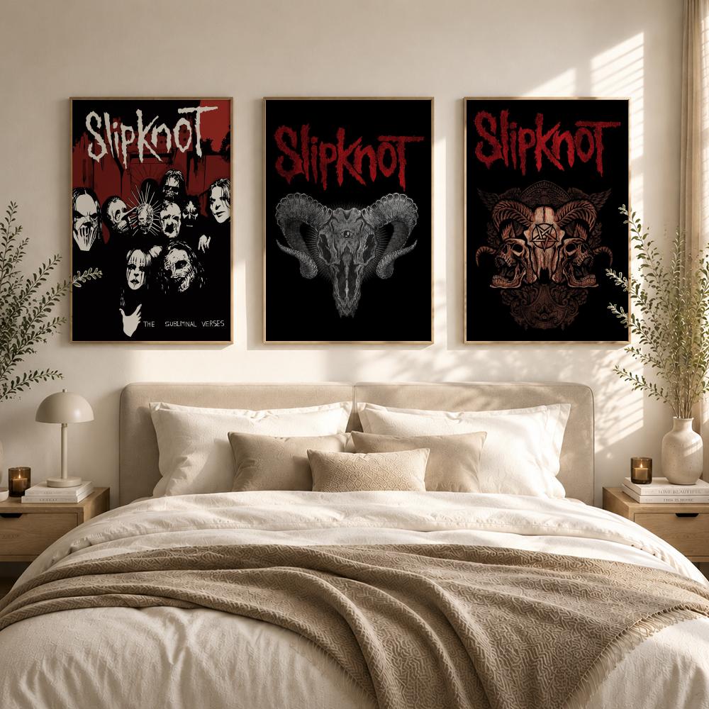 헤비메탈 록 S-SlipknotES 밴드 포스터 HD  - Musical Instrument Poster 리뷰 및 가격