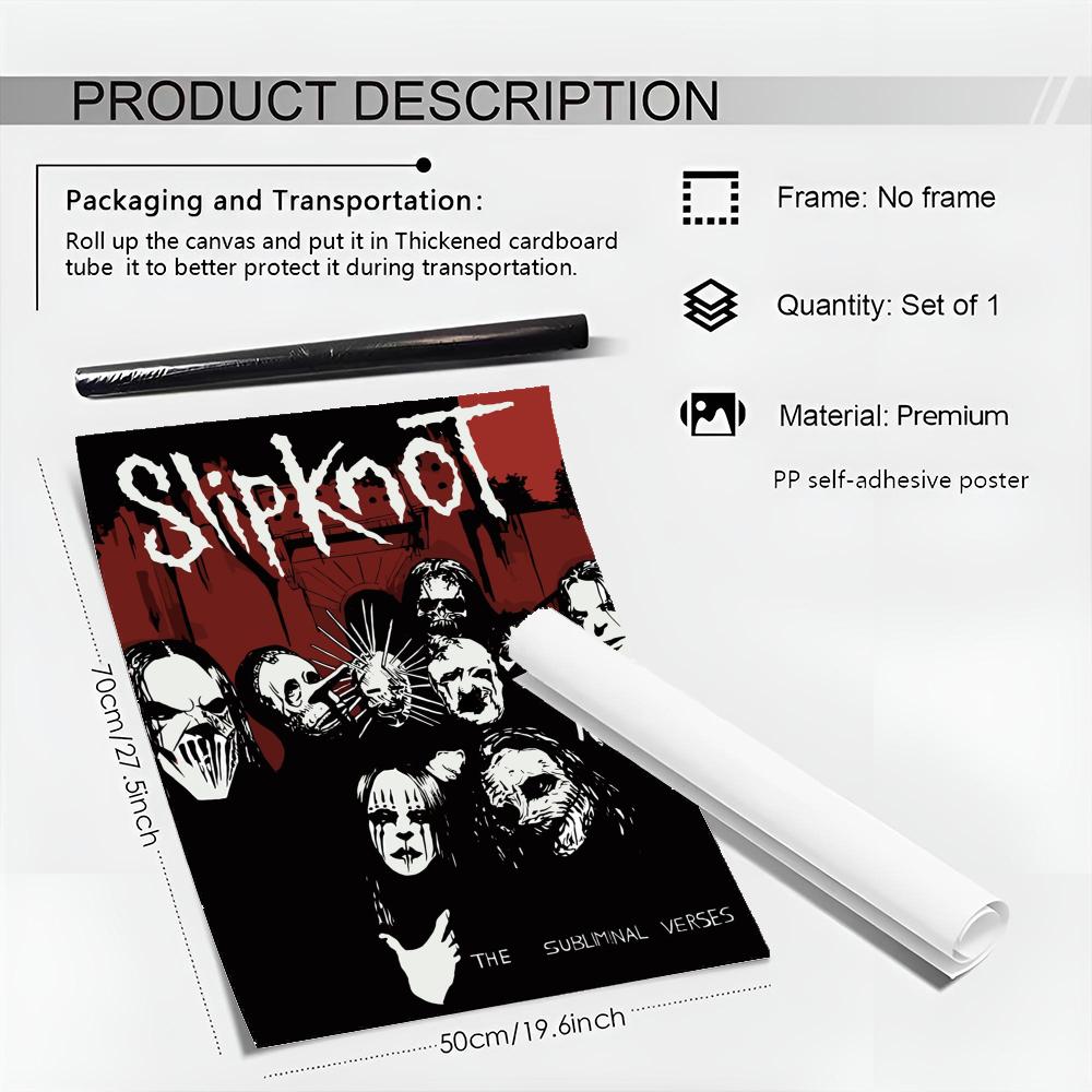 헤비메탈 록 S-SlipknotES 밴드 포스터 HD  - Musical Instrument Poster 리뷰 및 가격