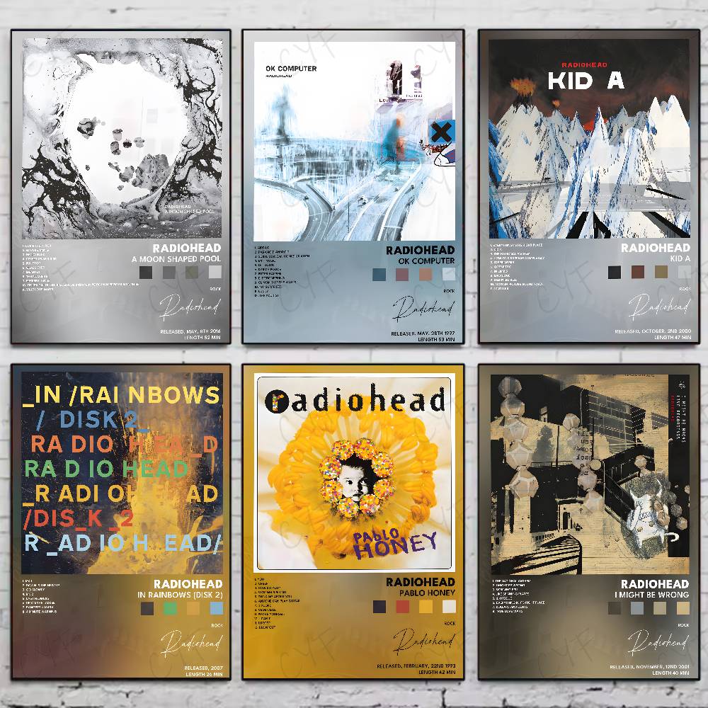 인기 음악 록 밴드 R-Radiohead 고품질 포스터 - Musical Instrument Poster 리뷰 및 가격