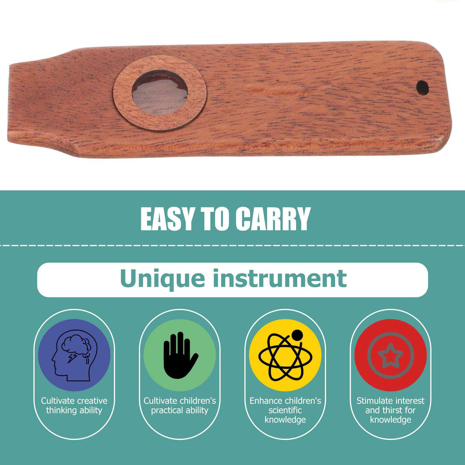 1세트 나무 카주 악기 가벼운 휴대용 쉬운 연주 어린이 - Musical Instruments Easy 리뷰 및 가격