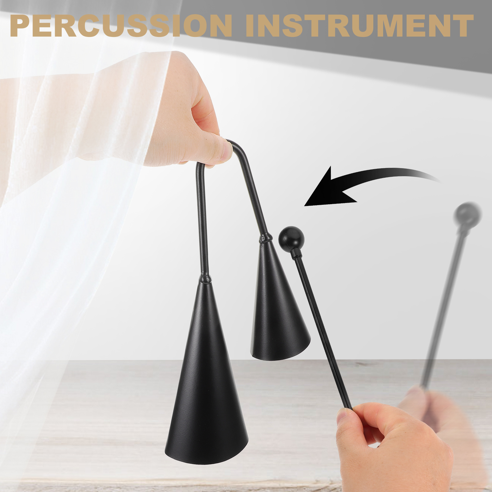 더블 트럼펫 금속 카우벨 아고고 벨 하이 로우 피치 타 - Musical Instrument Agogo 리뷰 및 가격