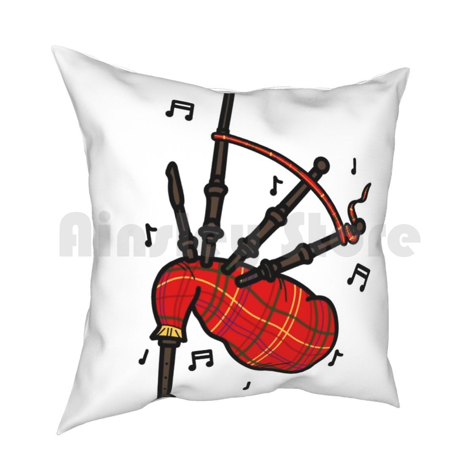 백파이프 베개 커버 프린트 홈 소프트 쿠션 백파이프 음 - Musical Instrument Of Scotland 리뷰 및 가격