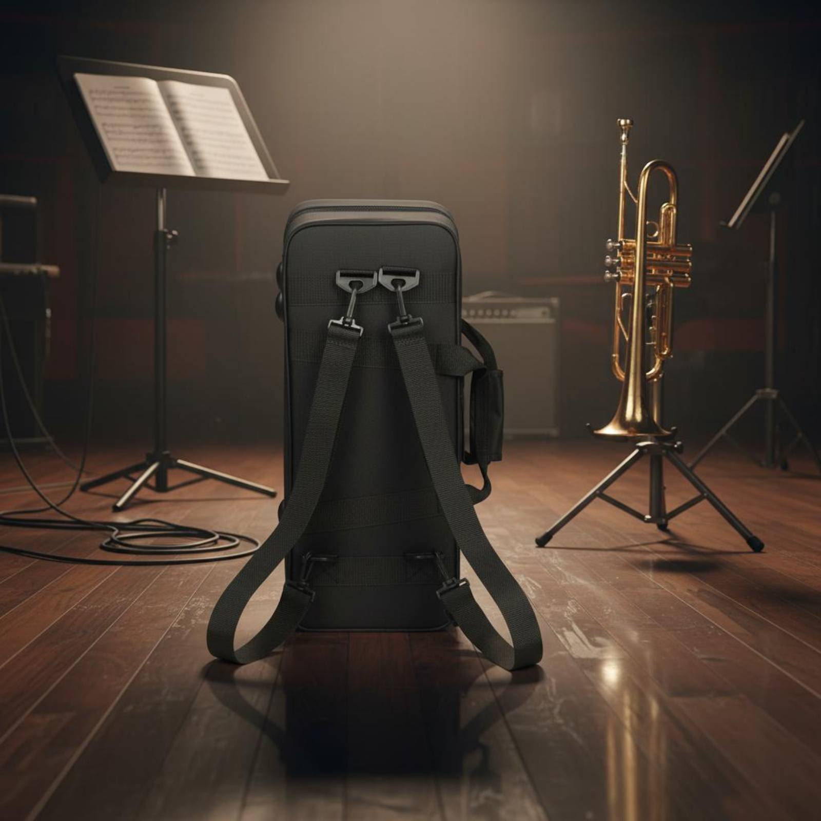 검은색 트럼펫 케이스 두꺼운 패딩 처리된 트럼펫 케이스 - Musical Instrument Bag 리뷰 및 가격