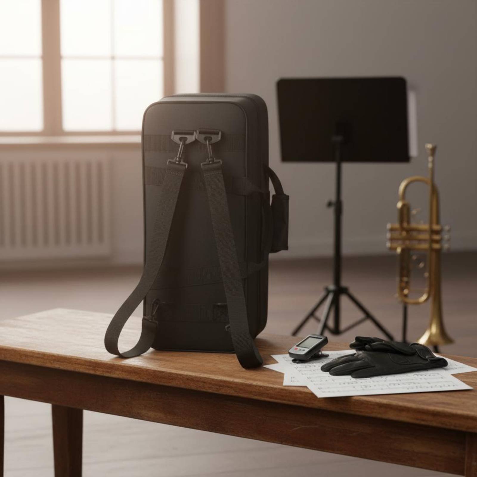 검은색 트럼펫 케이스 두꺼운 패딩 처리된 트럼펫 케이스 - Musical Instrument Bag 리뷰 및 가격
