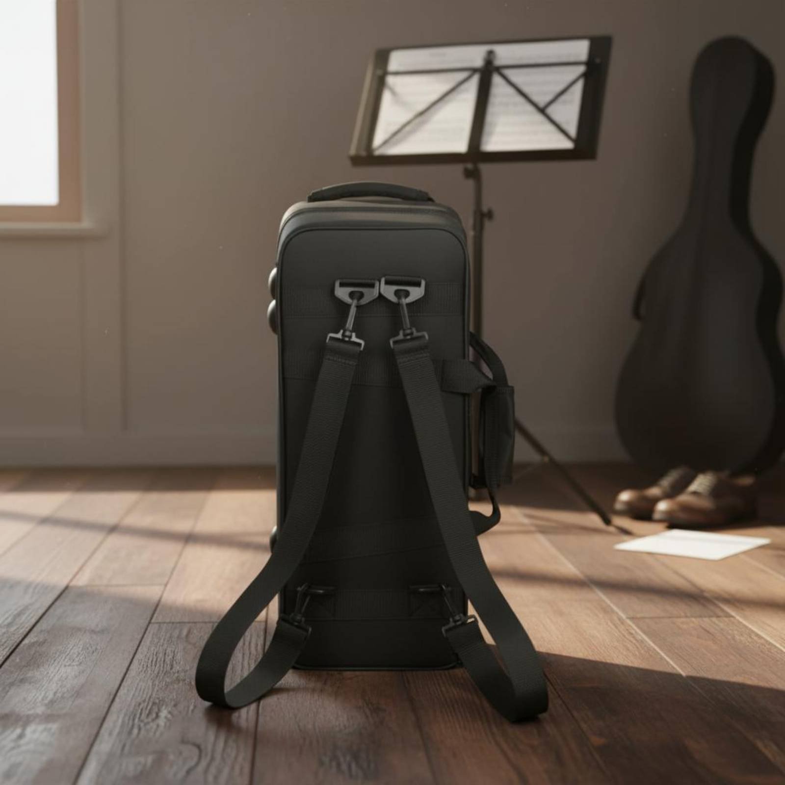 검은색 트럼펫 케이스 두꺼운 패딩 처리된 트럼펫 케이스 - Musical Instrument Bag 리뷰 및 가격