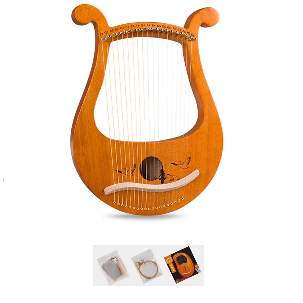 고품질 19줄 라이어 하프 마호가니 악기 여분의 줄과  - Musical Instrument Lyre 리뷰 및 가격