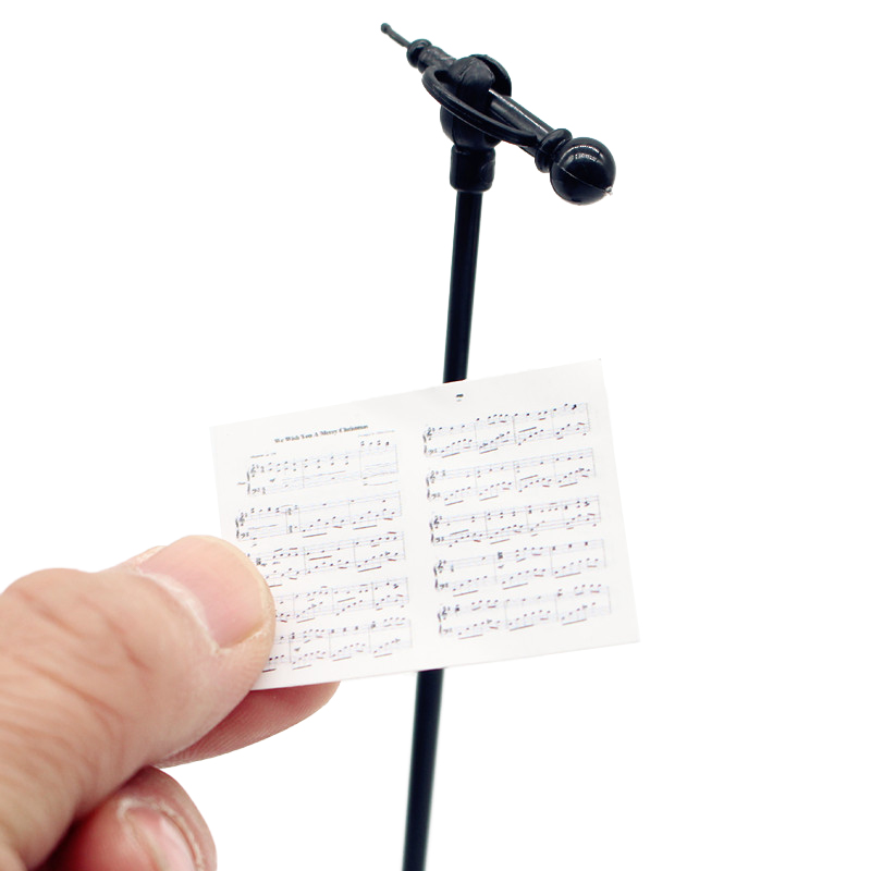 1:12 인형 집 미니어처 기타 마이크 시트 음악 조합 - Musical Instrument Images 리뷰 및 가격